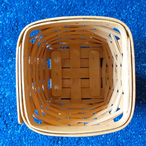 1998 Longaberger Basket, 4x6, authentic/ signed vintage/ stamped/ spoon/ Y2K - Picture 3 of 8
